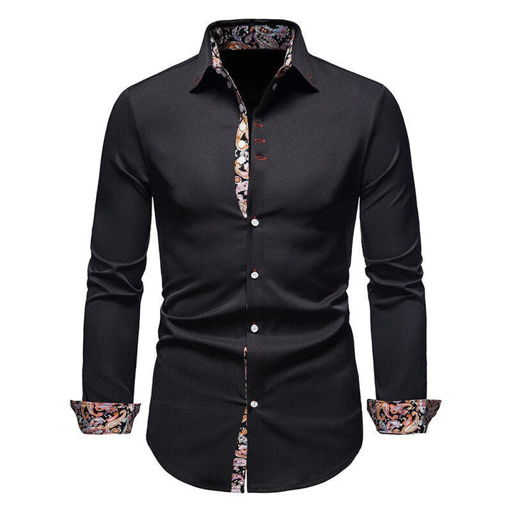 Herren Stylisches Langarmshirt Polierte Raffinesse Charme