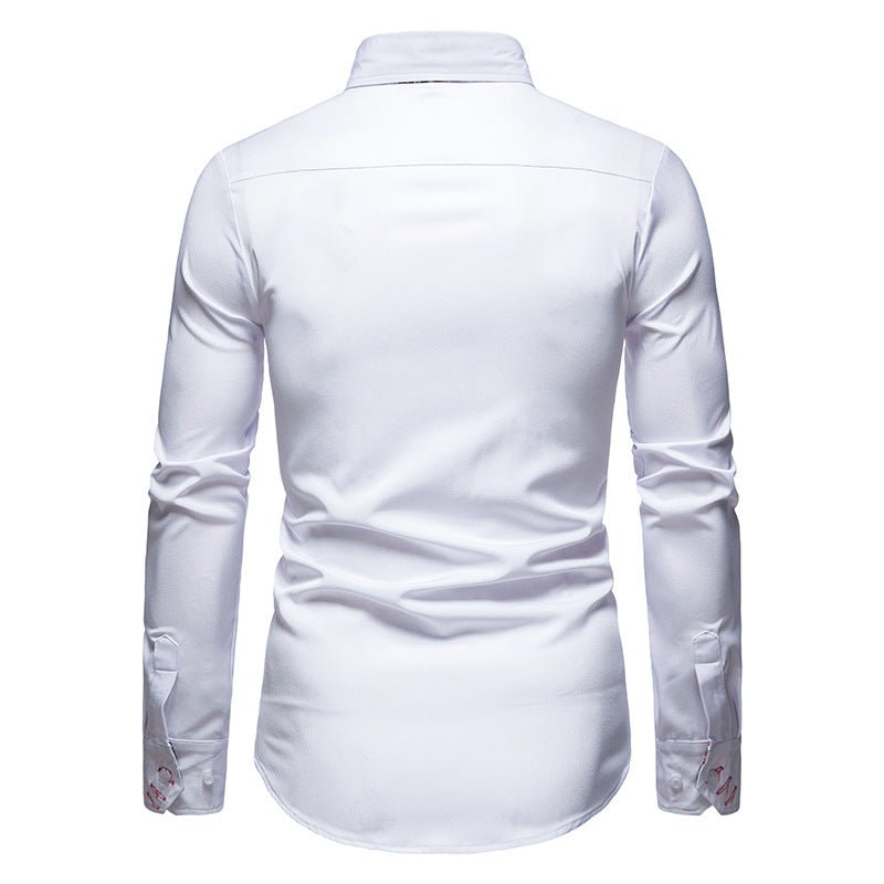 Herren Stylisches Langarmshirt Polierte Raffinesse Charme