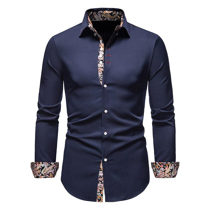 Herren Stylisches Langarmshirt Polierte Raffinesse Charme