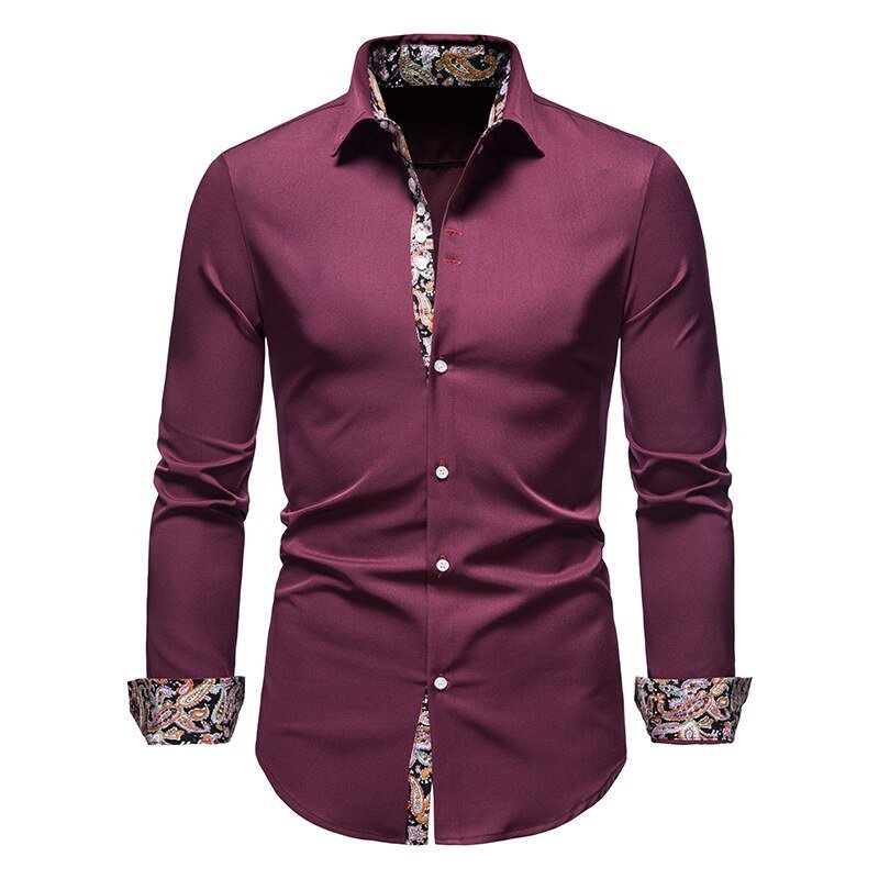 Herren Stylisches Langarmshirt Polierte Raffinesse Charme