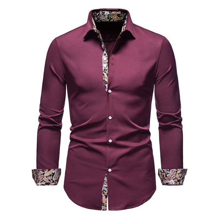 Herren Stylisches Langarmshirt Polierte Raffinesse Charme