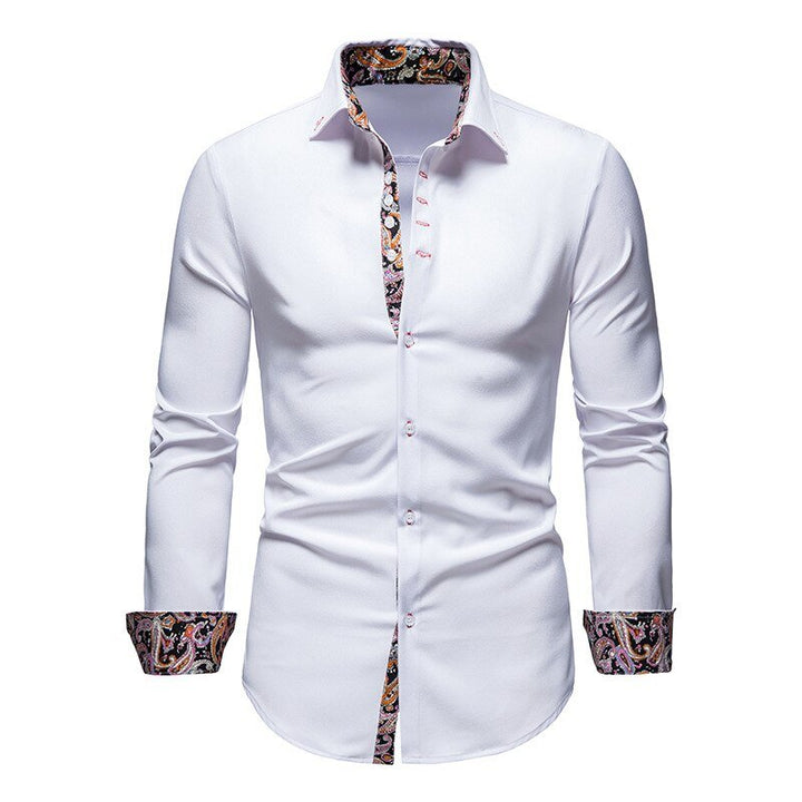 Herren Stylisches Langarmshirt Polierte Raffinesse Charme
