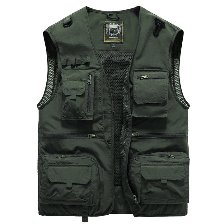 Damen Cargo Weste – Atmungsaktive Netz-Weste mit Vielen Taschen