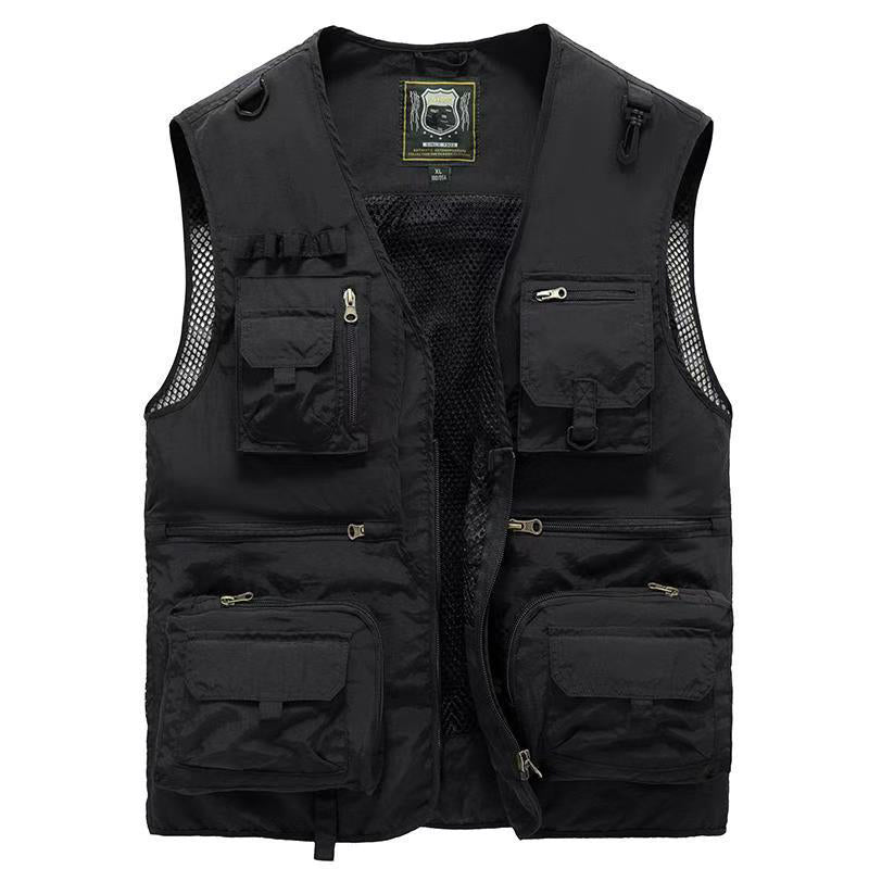 Damen Cargo Weste – Atmungsaktive Netz-Weste mit Vielen Taschen
